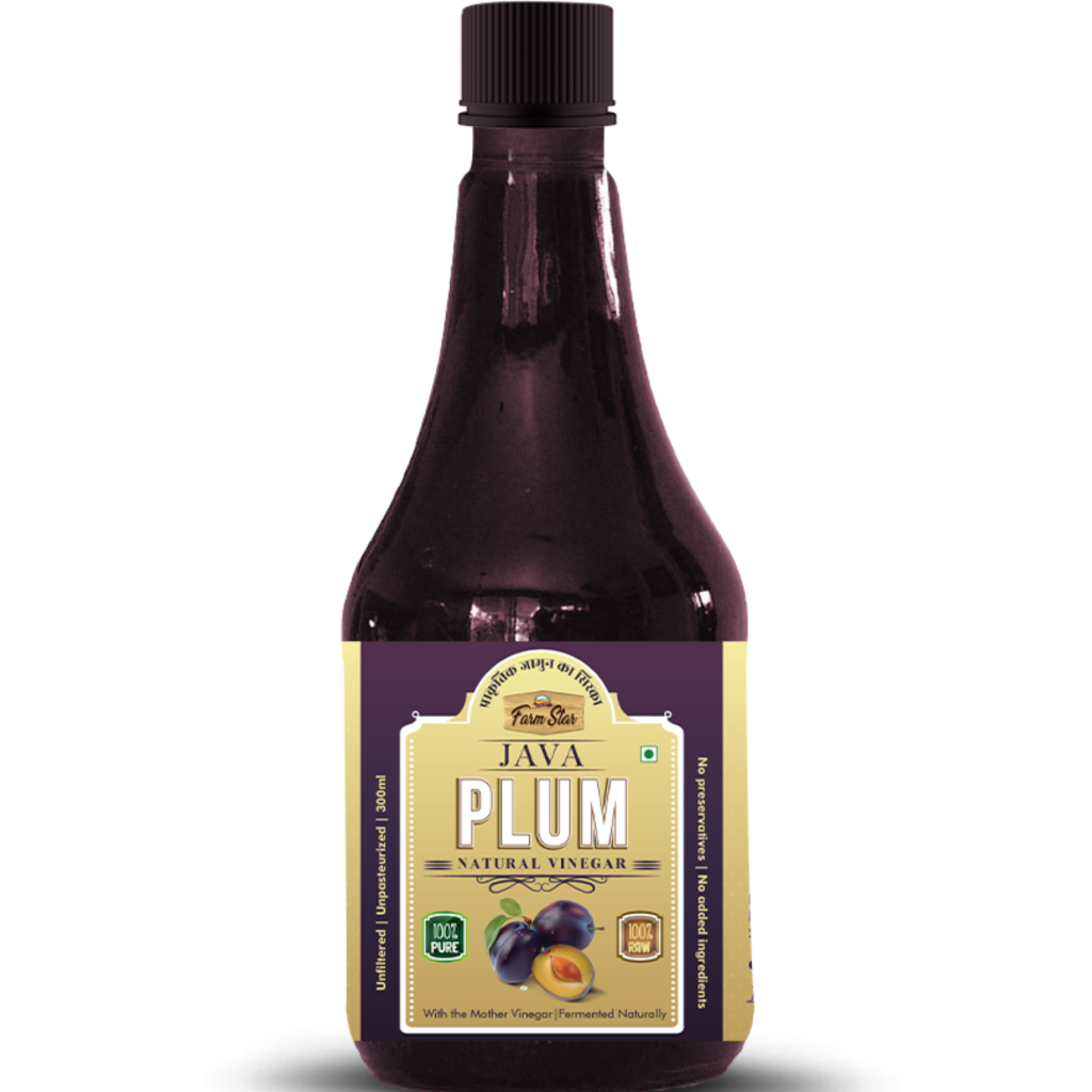 Java Plum Natural Vinegar Fermented, Raw, Unfiltered Jamun Vinegar